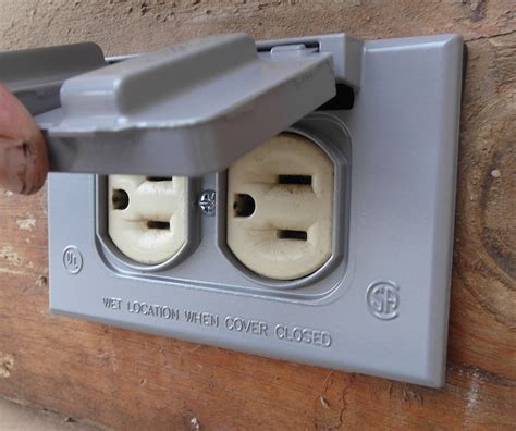 replacing outdoor electrical outlet